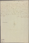 Letter to William Tilghman, Chester Town [Pa.]
