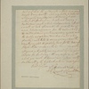 Letter to [George Washington, Philadelphia.]