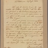 Letter to Joseph Clay, Savannah