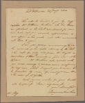 Letter to Joseph Clay, Savannah