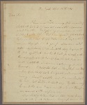 Letter to [Joseph Clay, Savannah, Ga.]