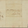 Letter to Benjamin Bourn, of Rhode Island