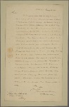 Letter to Ganel Van Schaack, Cashier at Bank of Albany