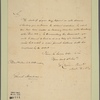 Letter to Gen. [John] Armstrong [New York]