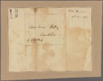 Letter to Col. James Wood, Frederick Town