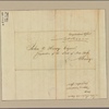 Letter to John V. Henry, Comptroller N. Y. State, Albany