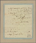 Letter to [Horatio] Gates [New York]