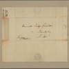 Letter to [John Faucheraud] Grimké, Charleston, S. C.
