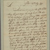Letter to Gov. Thomas Mifflin, Philadelphia