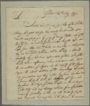 Letter to Gov. Thomas Mifflin, Philadelphia