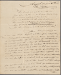 	Autograph letter signed to Augusta White, 18-20 August 1818