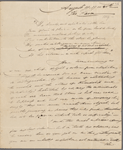 Autograph letter signed to Augusta White, 18-20 August 1818