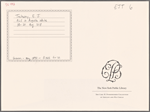 Autograph letter signed to Augusta White, 18-20 August 1818