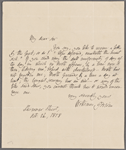 Autograph letter signed to David Booth, 14 October 1818