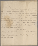 Autograph letter signed to Thomas Jefferson Hogg, 15 December 1818