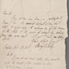 Autograph letter signed to Charles Ollier, 27 February 1819