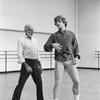 Jerome Robbins rehearsing Other Dances with Mikhail Baryshnikov