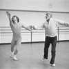 Jerome Robbins rehearsing Other Dances with Mikhail Baryshnikov