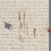 Autograph letter signed [the address is to Percy], 9 March 1819