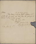 Autograph letter signed to Brooks, Son & Dixon, 4 April 1819