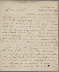 Autograph letter signed to Thomas Love Peacock, 29 April 1819