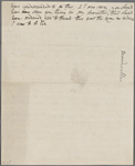 Autograph letter (draft) unsigned, 5 May 1819