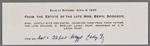 Autograph letter signed to P.B. and M.W. Shelley, 6 September 1819