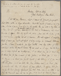 Autograph letter signed to M.W. Shelley, 12 September 1819