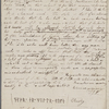 Autograph letter (draft) signed to Thomas Love Peacock, 26 September 1819
