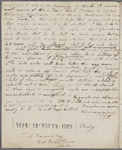 Autograph letter (draft) signed to Thomas Love Peacock, 26 September 1819