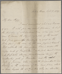 Autograph letter signed to Thomas Jefferson Hogg, 2 October 1819