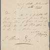Autograph letter signed to John Hanson, 21 June 1809
