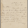 Autograph letter signed to Francis Hodgson 4 November 1811