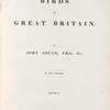 The birds of Great Britain