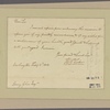 Letter to Henry Glen