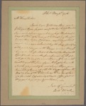 Letter to Henry Fisher, Lewis Town