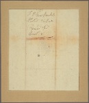 Letter to William Bayard