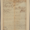 Letter to [Governor Benjamin Fletcher, New York.]