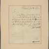 Letter to Matthew Clarkeson, New York
