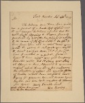 Letter to Captain Walter Butler, Oswego [N. Y.]