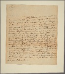 Letter to [James] Hamilton, Governor [of Pennsylvania]