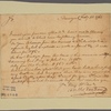 Letter to [Thomas Riche?]