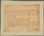 Letter to [Thomas Riche?]