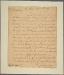Letter to John Bradstreet, [Albany, N.Y.?]