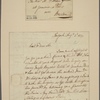 Letter to Rev. William Gordon, Jamaica Plains, near Boston