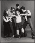 Pat Lysinger, Georgia Engel, Douglas Houston, Geoff Leon and Charles Murphy in the stage production One for the Money, Etc.
