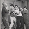 Lloyd Nolan, Harry Guardino, Alfred Ryder and Buck Kartalian in the stage production One More River