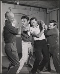 Lloyd Nolan, Harry Guardino, Alfred Ryder and Buck Kartalian in the stage production One More River