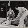 Harry Guardino [center], John McLiam [right] and unidentified in the stage production One More River