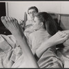 Richard Mulligan and unidentified in the stage production The Only Game in Town